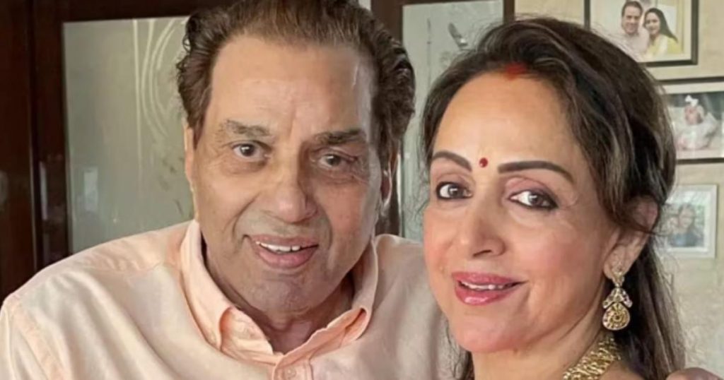 Dharmendra and Hema Malini