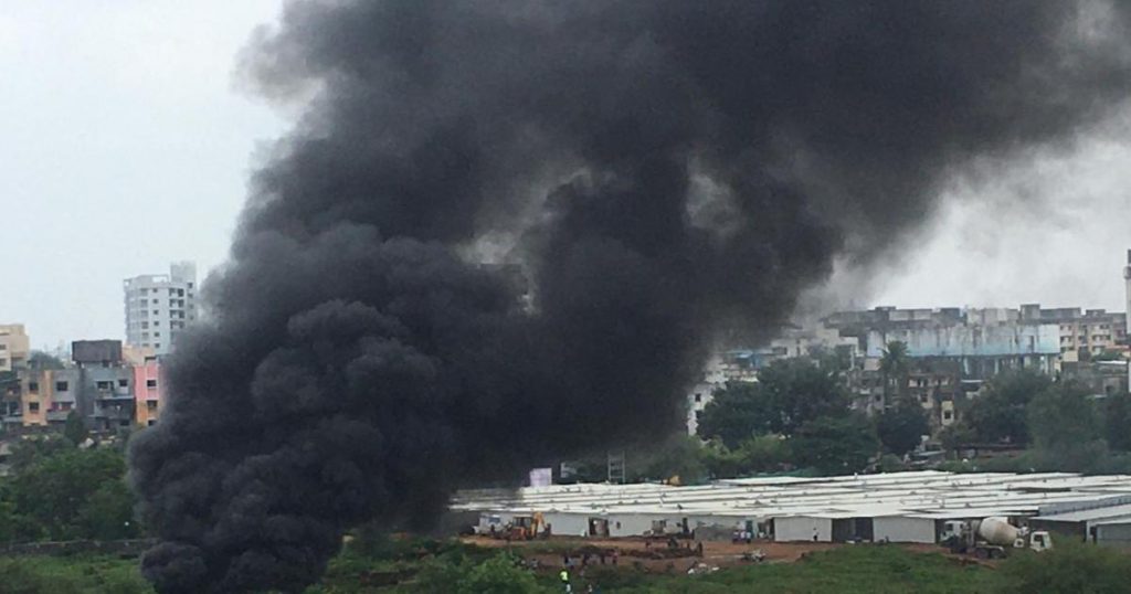 Fire Breaks Out in Scrap Material on HA Grounds in Pimpri Chinchwad