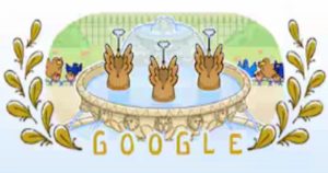 Google Swimming Doodle
