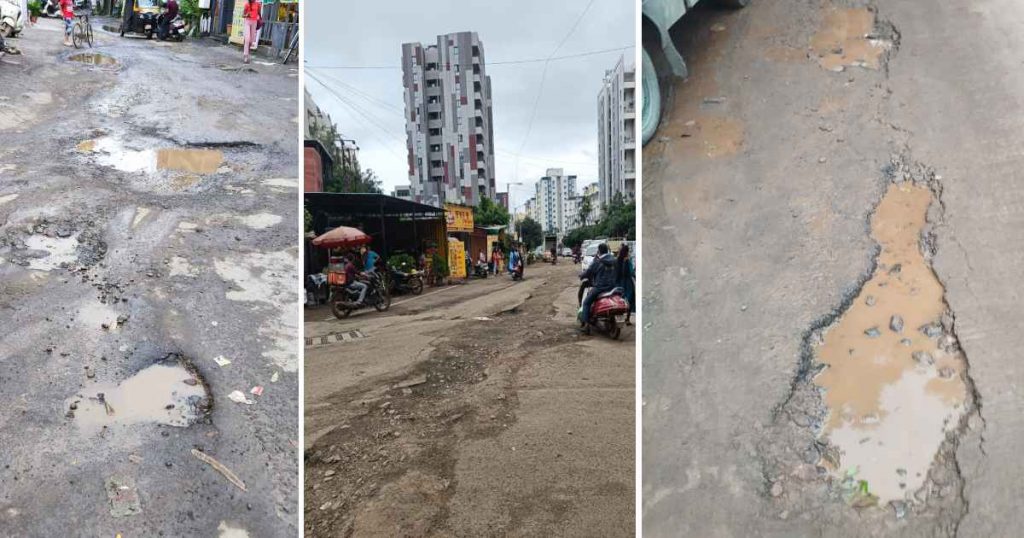 Kharadi Residents Demand Urgent Action on Pothole-Ridden Roads