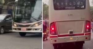 Unregistered Bus Found Operating on Pune's Shastri Road