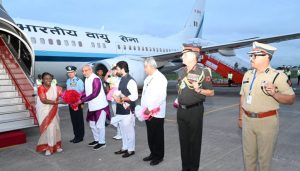 Draupadi Murmu at Lohgaon Airport (1)