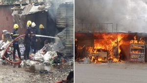 Fire Breaks Out in Vadgaonsheri Market