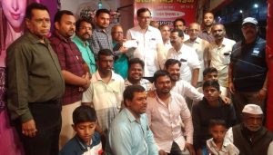 Ganpati Mandal Donates Rs 25,000 to Flood Victim in Pune