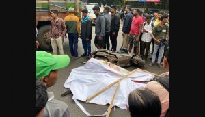 High-Speed Dumper Hits Scooter