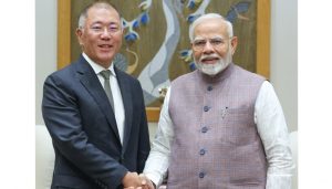 Prime Minister Modi and Euisun Chung