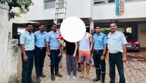 Baby Rescued by Pune Fire Brigade After Getting Trapped on Balcony