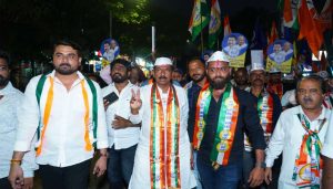 Bapusaheb Pathare Leads Padayatra in Viman Nagar