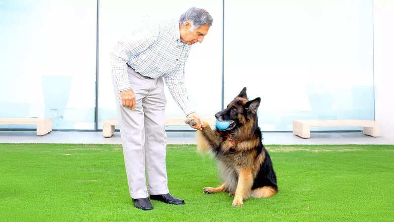 Ratan Tata with his dog