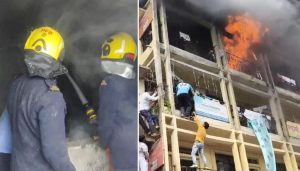 Residents Rescued After Fire Erupts in Building near Vaibhav Talkies Hadapsar