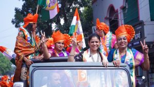 Women Rally for Bapusaheb Pathare