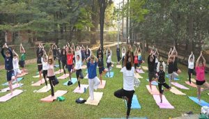 Yoga Session for Spanish Students