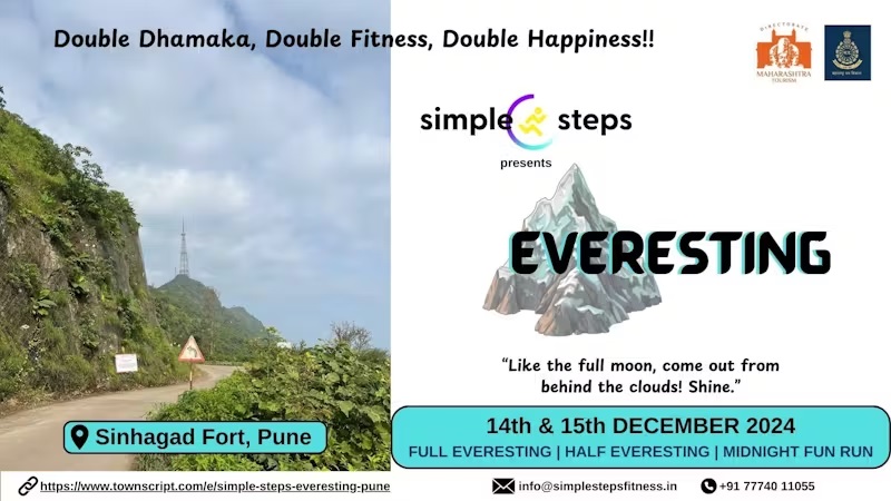 India's First Everesting Competition to Take Place at Sinhagad Fort