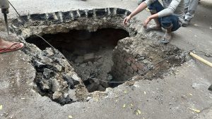 JM Road sink hole