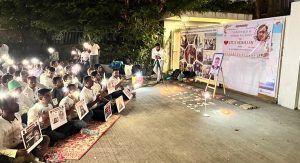 atul subhash protest outside Pune district collector office