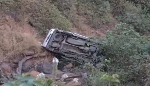 Eight Injured As Car Plunges Into Gorge In Varandha Ghat