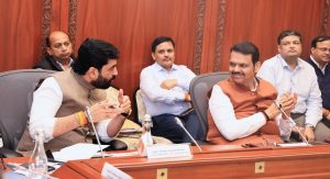 Mohol with Fadnavis