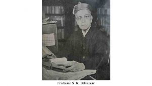 Prof. S.K. Belvalkar