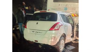 Swift Car Collision Near Vadgaon Bridge