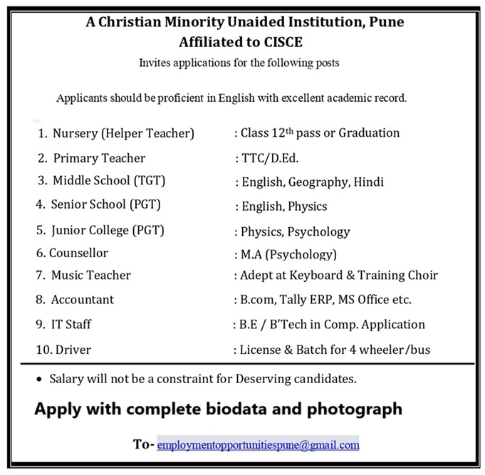 teacher vacancy