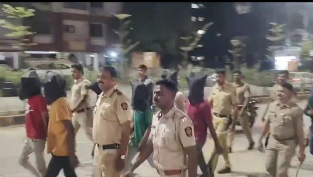 Miscreants Charged with Vandalism in Balewadi Paraded as Punishment