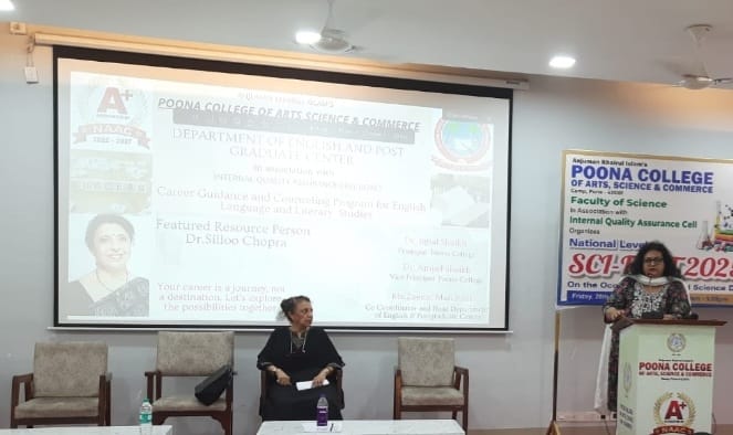 Poona College Hosts Career Guidance Session for English Literature Students Poona College Hosts Career Guidance Session for English Literature Students