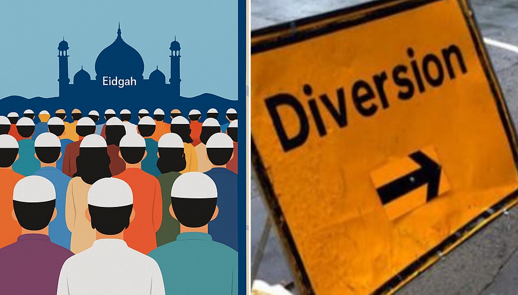 eid namaz traffic diversion in Pune