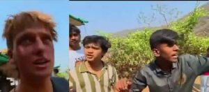 Tourist harresed at Fort