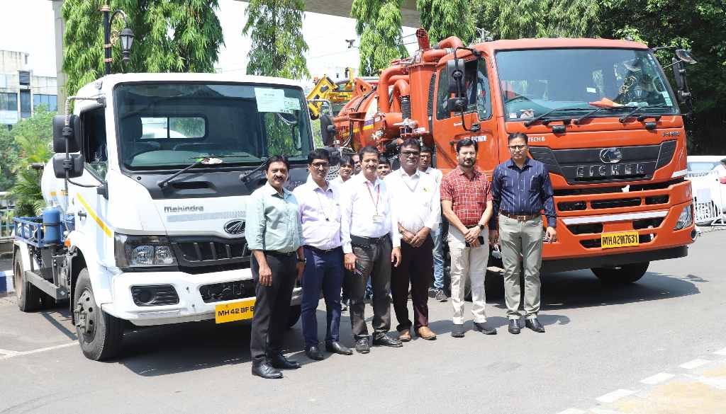 Two new recycle vehicles strengthen PCMC’s sewerage management system