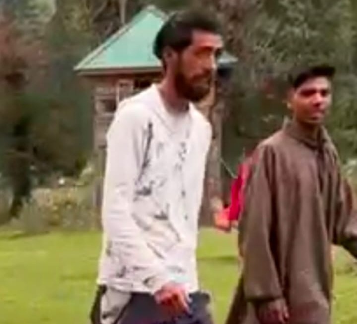 Video grab of accused