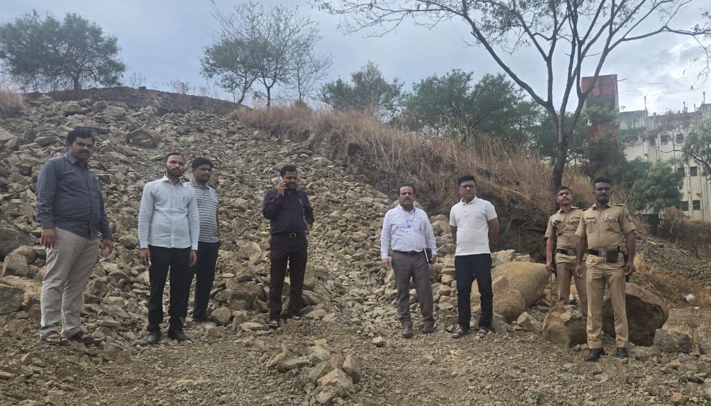 Excavation hill in Bibvewadi Pune