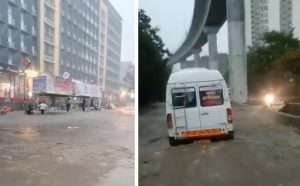 Heavy rainfall in IT Park Hinjawadi Pune
