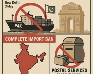 India Bans Pakistani Ships, Imports, and Postal Services