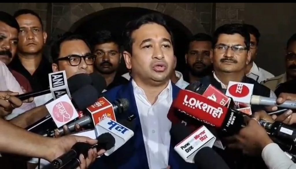 Nitesh Rane Vows Befitting Reply After Idol Desecration in Pune