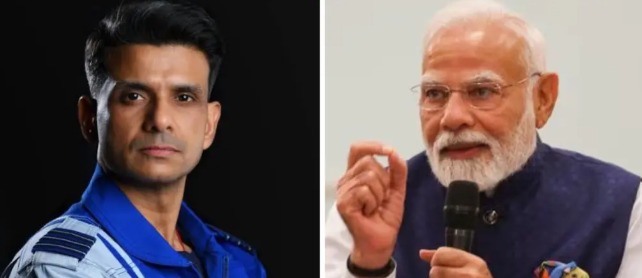 Astronaut Shubhanshu and PM Modi