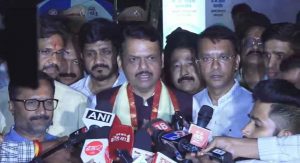 Devendra Fadnavis Addresing the Media