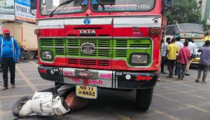 Gangadham Chowk Truck Acciden