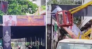 Khamenei Posters Spark Controversy in Loni Kalbhor