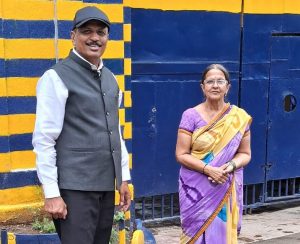Leena Devasthali with her lawyer Sachin Salunkhe