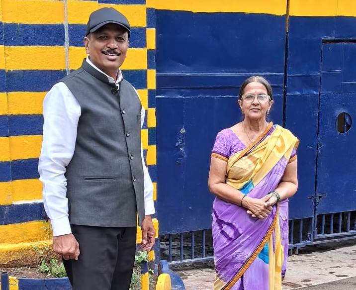 Leena Devasthali with her lawyer Sachin Salunkhe