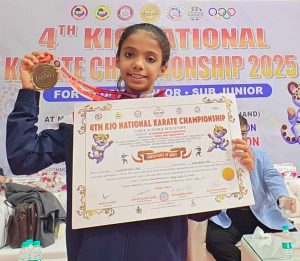Pune Girl Ira Subramanian Wins Gold at National Karate Championship