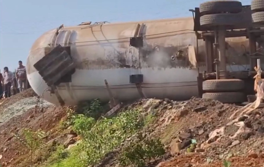 Tanker accident Goa highway