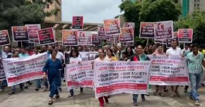 Wakad Housing Society Residents Protest PCMC’s Proposed DP Road Through Society Premises