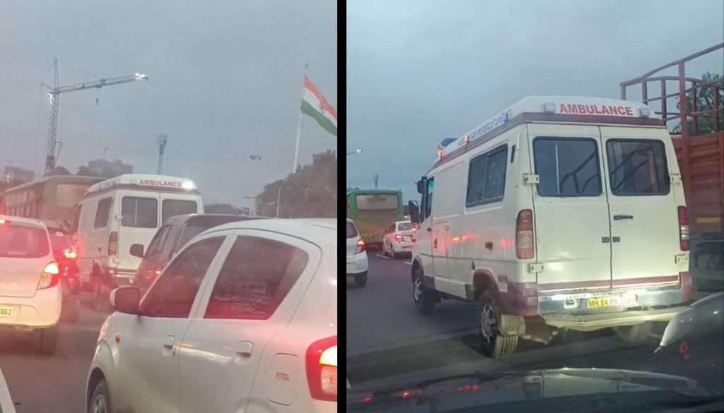Ambulance Stuck for Over 15 Minutes in Rakshak Chowk Chaos