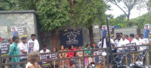 Family of Missing Woman Protests Outside Pune Police Commissionerate