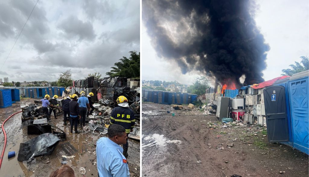 Fire Breaks Out at Karvenagar Godown