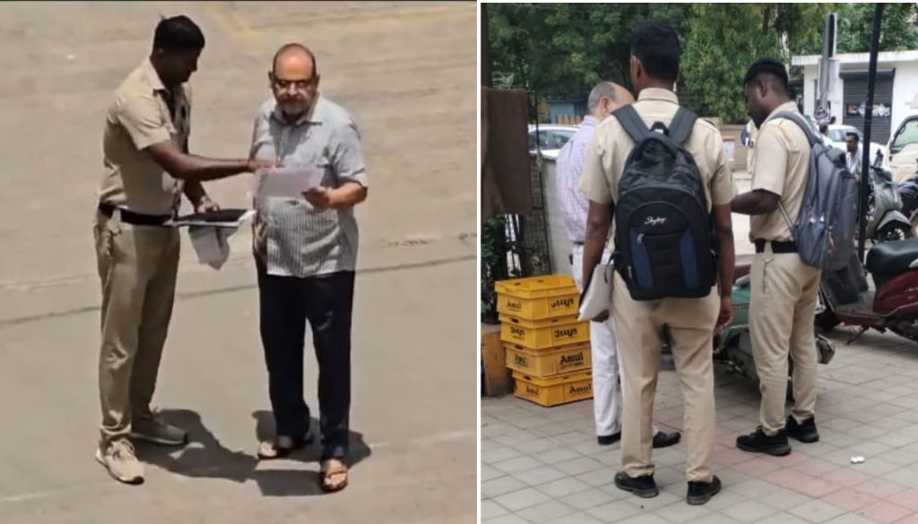 Khaki clad Impostors harassing residential society locals in NIBM Area for money and grocery