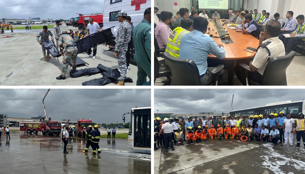 Major Emergency Mock Drill Conducted at Pune Airport