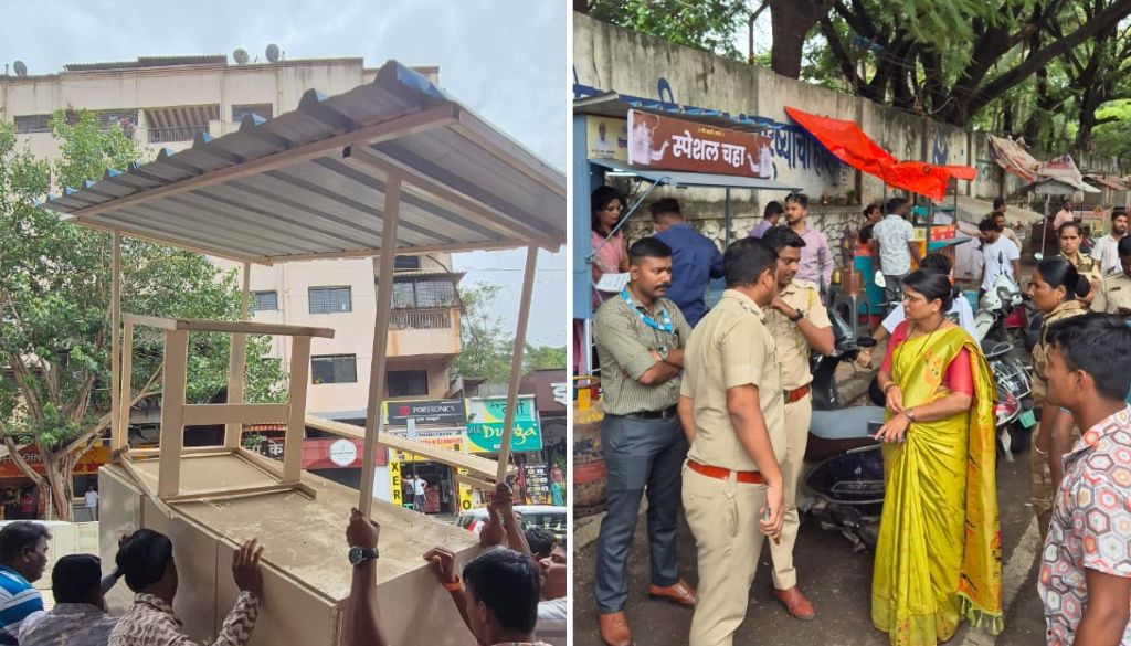 PMC Clears 2,200 Sq Ft of Encroachments in Katraj Area