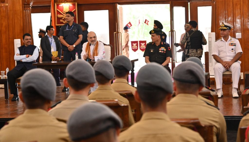 Union Home Minister Amit Shah Addresses Cadets During Visit to NDA Khadakwasla